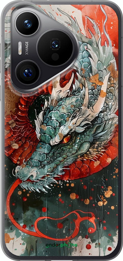 Силиконовый чехол Стихия огня для Huawei Pura 70 PRO - 6101u-3700 изображение 