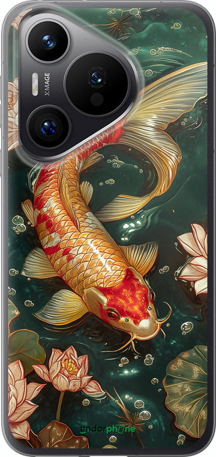 Силиконовый чехол Мелодия Лотоса для Huawei Pura 70 PRO - 6106u-3700 изображение 