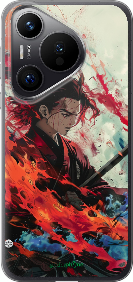 Силиконовый чехол Битва стихий для Huawei Pura 70 PRO - 6110u-3700 изображение 