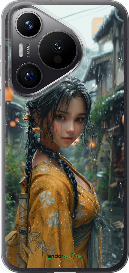 Силиконовый чехол Anime-girl для Huawei Pura 70 PRO - 6133u-3700 изображение 