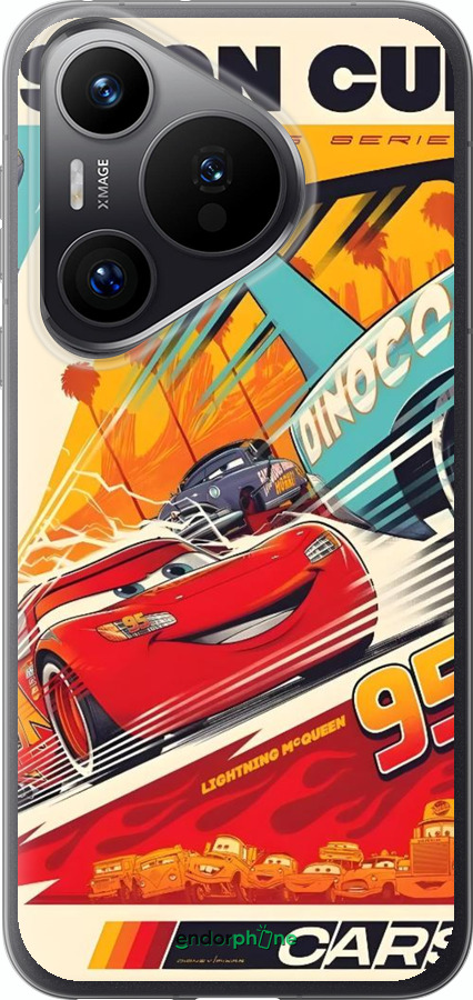 Силіконовий чехол Тачки для Huawei Pura 70 PRO - 6288u-3700 изображение 