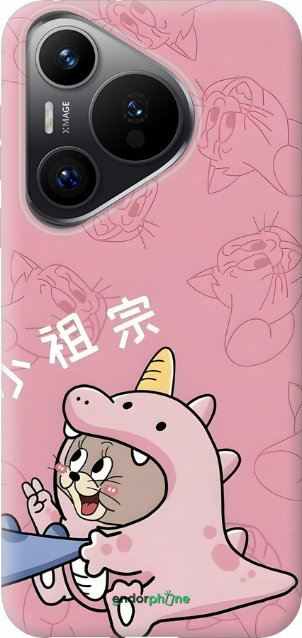 Силіконовий чехол Том і джеррі 2 для Huawei Pura 70 PRO - 6359u-3700 изображение 