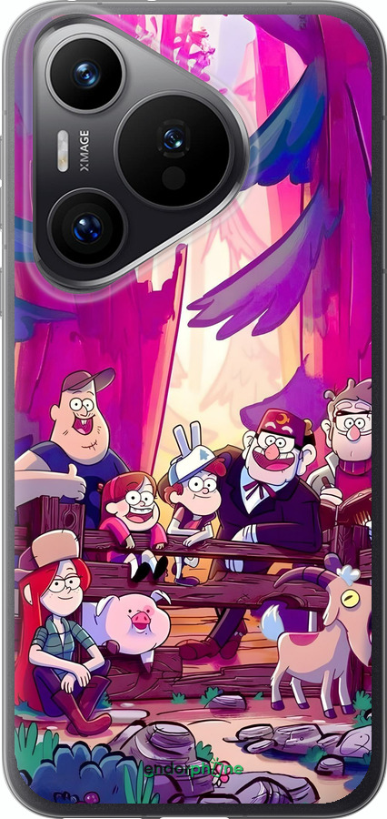 Силиконовый чехол Гравити Фолз для Huawei Pura 70 PRO - 6365u-3700 изображение 