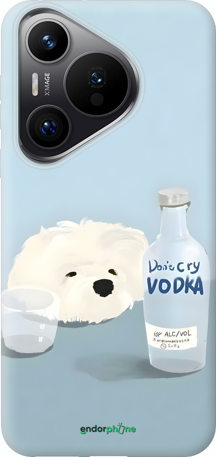 Силиконовый чехол Пес водка для Huawei Pura 70 PRO - 6368u-3700 изображение 