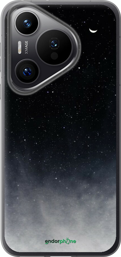 Силиконовый чехол Сині хмари, Синій місяць для Huawei Pura 70 PRO - 6396u-3700 изображение 