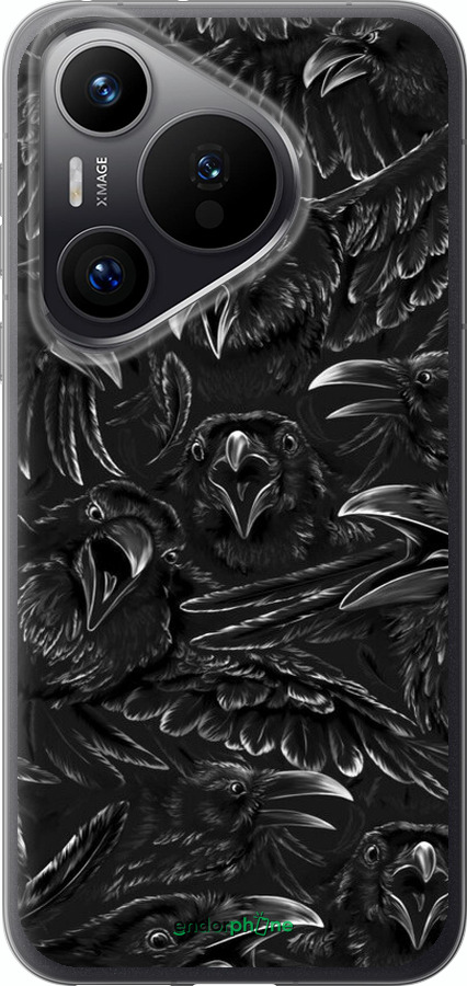 Силиконовый чехол Воронья ярость для Huawei Pura 70 PRO - 6474u-3700 изображение 