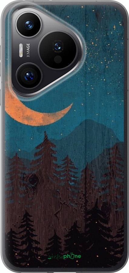 Силиконовый чехол Звездный лес для Huawei Pura 70 PRO - 6480u-3700 изображение 