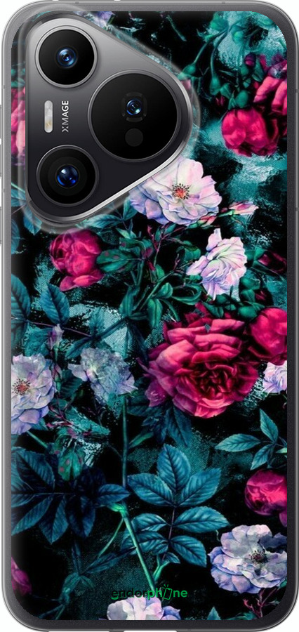 Силиконовый чехол Сад и розы для Huawei Pura 70 PRO - 6483u-3700 изображение 
