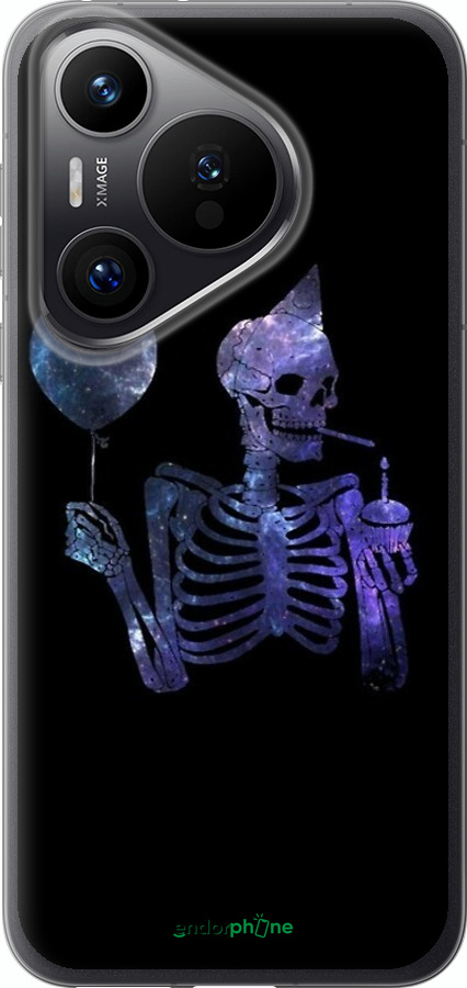 Силіконовий чехол Скелетне мистецтво для Huawei Pura 70 PRO - 6536u-3700 изображение 