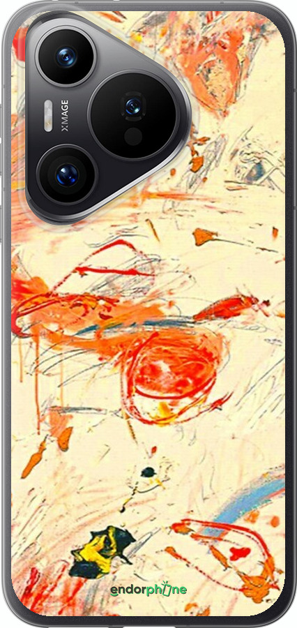 Силиконовый чехол Динамичная картина с хаотичными мазками для Huawei Pura 70 PRO - 6540u-3700 изображение 
