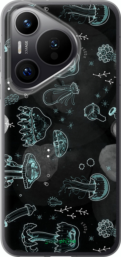 Силиконовый чехол Медузы для Huawei Pura 70 PRO - 906u-3700 изображение 