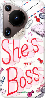 Силиконовый чехол she's the  boss для Huawei Pura 70 Ultra - 4254u-3704 изображение 