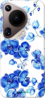 Силіконовий чехол Блакитні орхідеї для Huawei Pura 70 Ultra - 4406u-3704 изображение 