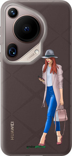 Силиконовый чехол Девушка 1 для Huawei Pura 70 Ultra - 4751u-3704 изображение 