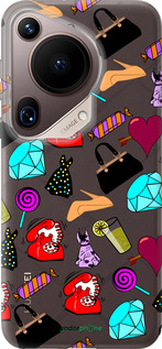 Силіконовий чехол stickers для Huawei Pura 70 Ultra - 4757u-3704 изображение 