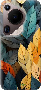 Силіконовий чехол Кольорове листя для Huawei Pura 70 Ultra - 5644u-3704 изображение 