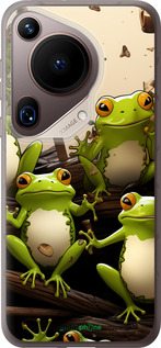 Силиконовый чехол Жабки для Huawei Pura 70 Ultra - 5656u-3704 изображение 