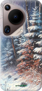 Силиконовый чехол Зимний пейзаж для Huawei Pura 70 Ultra - 5814u-3704 изображение 