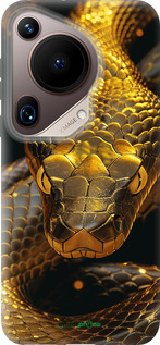 Силиконовый чехол Golden snake для Huawei Pura 70 Ultra - 6072u-3704 изображение 