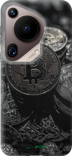 Силиконовый чехол Black Bitcoin для Huawei Pura 70 Ultra - 6090u-3704 изображение 