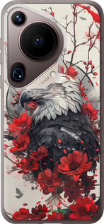 Силиконовый чехол Рубиновый орел для Huawei Pura 70 Ultra - 6103u-3704 изображение 