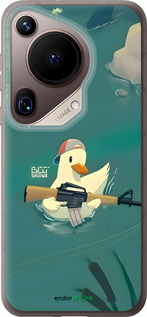 Силіконовий чехол Каченя з автоматом для Huawei Pura 70 Ultra - 6356u-3704 изображение 