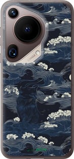 Силиконовый чехол Морская тематика в стиле арт-деко для Huawei Pura 70 Ultra - 6520u-3704 изображение 