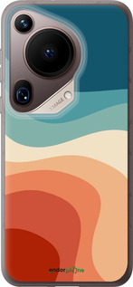 Силіконовий чехол У стилі ретро з хвилями для Huawei Pura 70 Ultra - 6531u-3704 изображение 
