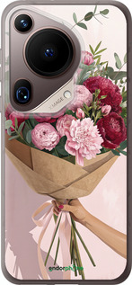 Силиконовый чехол Пионы 1 для Huawei Pura 70 Ultra - 6705u-3704 изображение 