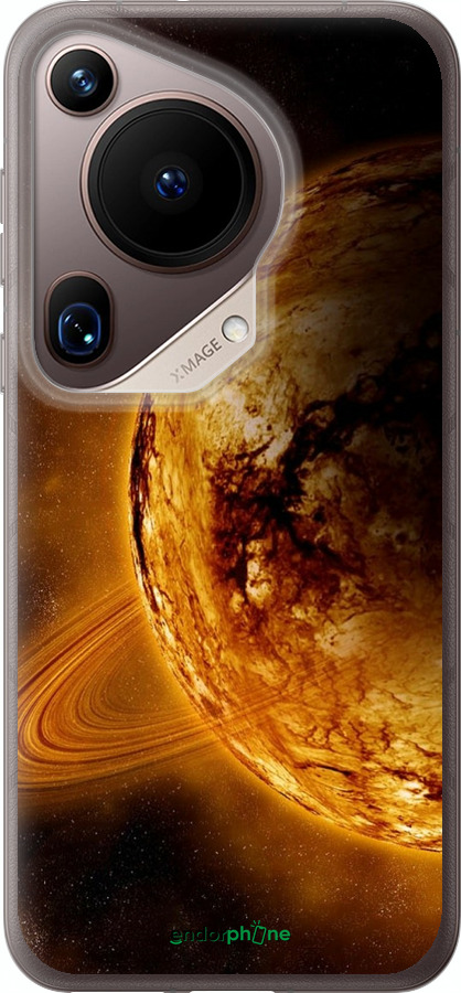 Силиконовый чехол Жёлтый Сатурн для Huawei Pura 70 Ultra - 170u-3704 изображение 