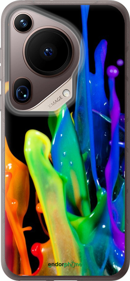 Силиконовый чехол брызги краски для Huawei Pura 70 Ultra - 3957u-3704 изображение 