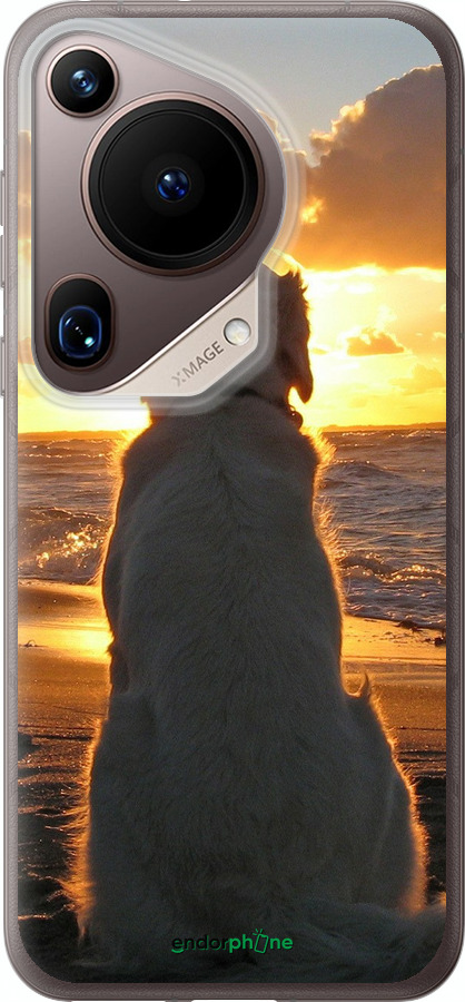 Силіконовий чехол Захід і собака для Huawei Pura 70 Ultra - 3966u-3704 изображение 