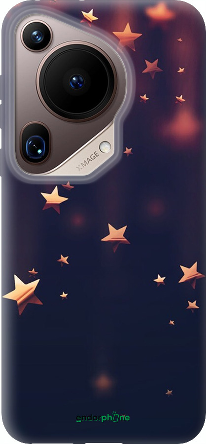 Силиконовый чехол Падающие звезды для Huawei Pura 70 Ultra - 3974u-3704 изображение 
