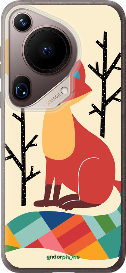 Силиконовый чехол Rainbow fox для Huawei Pura 70 Ultra - 4010u-3704 изображение 