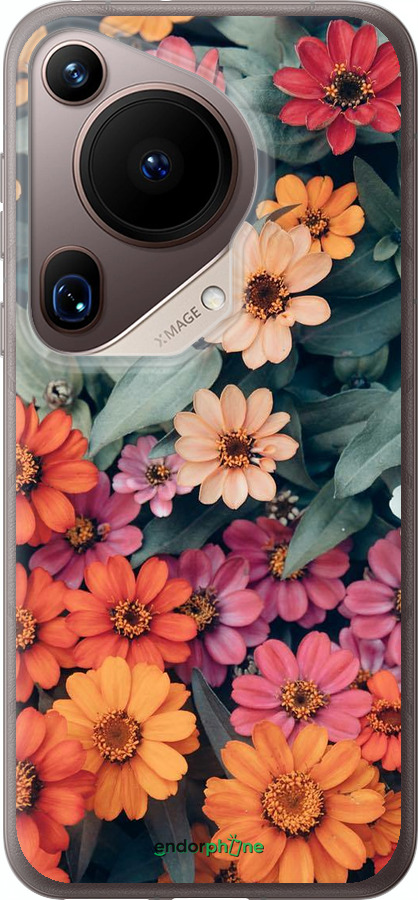 Силіконовий чехол Beauty flowers для Huawei Pura 70 Ultra - 4050u-3704 изображение 
