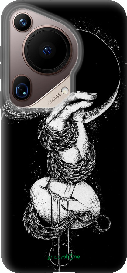 Силиконовый чехол Змея в руке для Huawei Pura 70 Ultra - 4149u-3704 изображение 