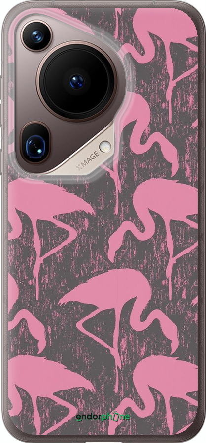 Силиконовый чехол Vintage-Flamingos для Huawei Pura 70 Ultra - 4171u-3704 изображение 