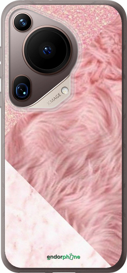 Силиконовый чехол Розовые текстуры для Huawei Pura 70 Ultra - 4343u-3704 изображение 