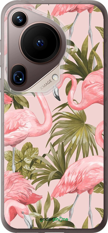 Силиконовый чехол фламинго 2 для Huawei Pura 70 Ultra - 4360u-3704 изображение 