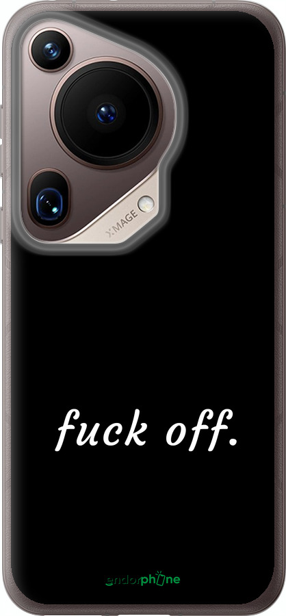 Силиконовый чехол Fuck off для Huawei Pura 70 Ultra - 4731u-3704 изображение 