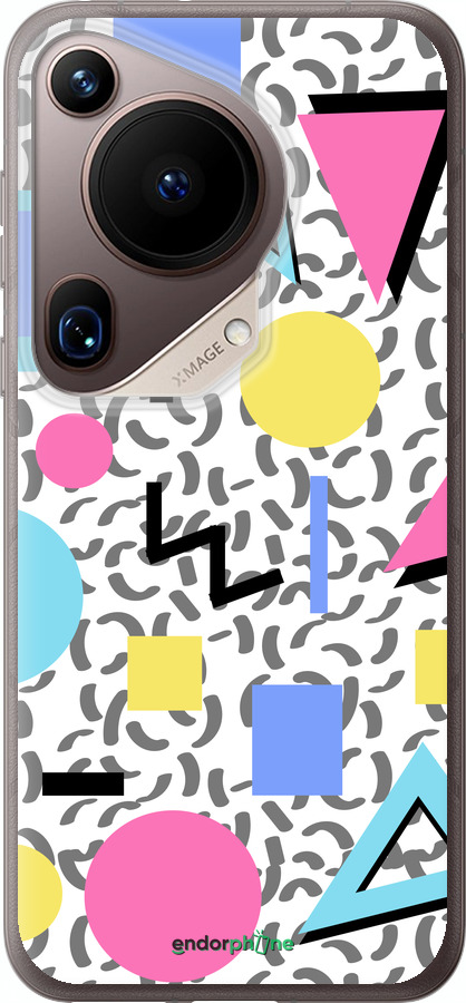 Силиконовый чехол Color shapes для Huawei Pura 70 Ultra - 4893u-3704 изображение 