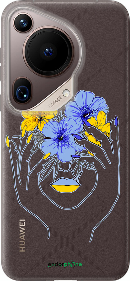 Силиконовый чехол Девушка v4 для Huawei Pura 70 Ultra - 5276u-3704 изображение 