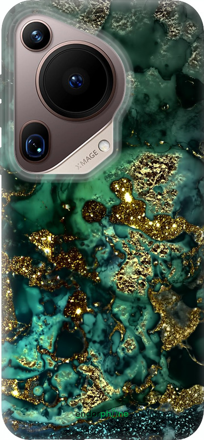 Силиконовый чехол Мрамор золото богатство для Huawei Pura 70 Ultra - 5419u-3704 изображение 