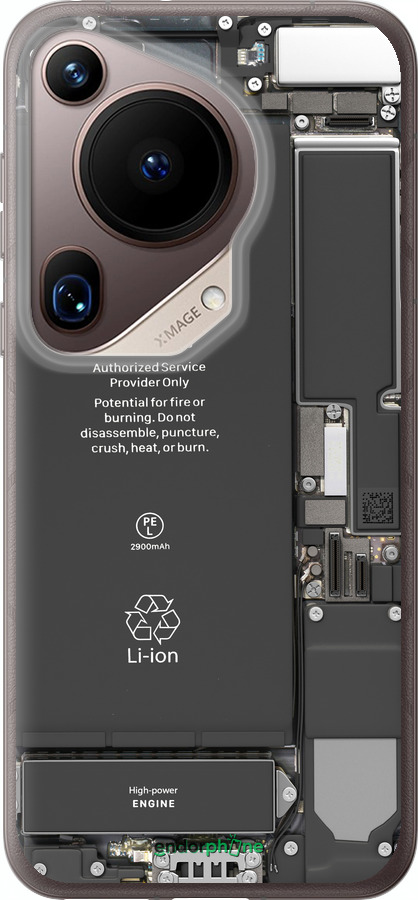 Силіконовий чехол Деталі смартфона для Huawei Pura 70 Ultra - 5487u-3704 изображение 