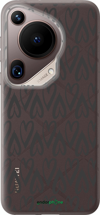 Силиконовый чехол Сердца v2 для Huawei Pura 70 Ultra - 5497u-3704 изображение 