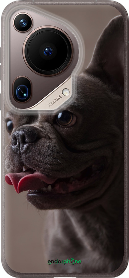 Силиконовый чехол Милый бульдог для Huawei Pura 70 Ultra - 5546u-3704 изображение 