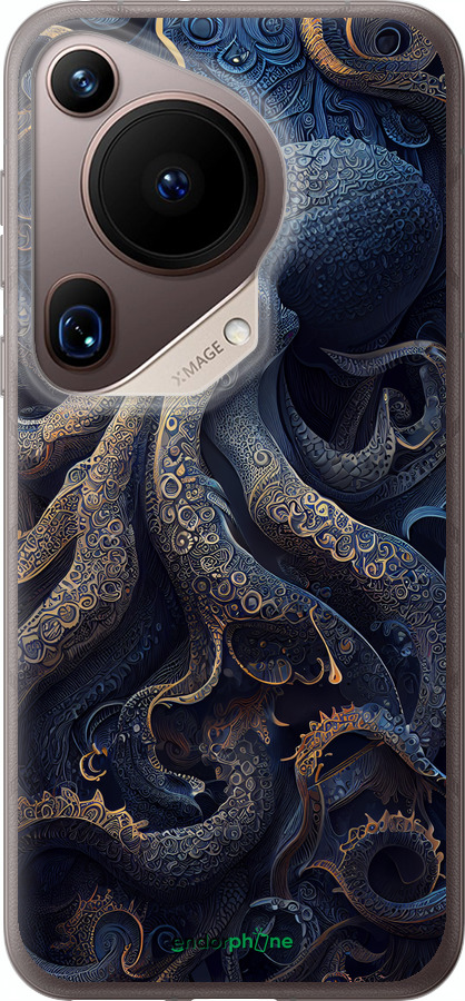 Силиконовый чехол Осьминог для Huawei Pura 70 Ultra - 5551u-3704 изображение 