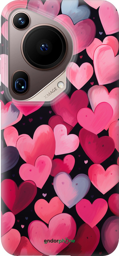 Силіконовий чехол Сердечка 4 для Huawei Pura 70 Ultra - 5662u-3704 изображение 