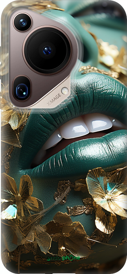 Силиконовый чехол Губы 2 для Huawei Pura 70 Ultra - 5667u-3704 изображение 