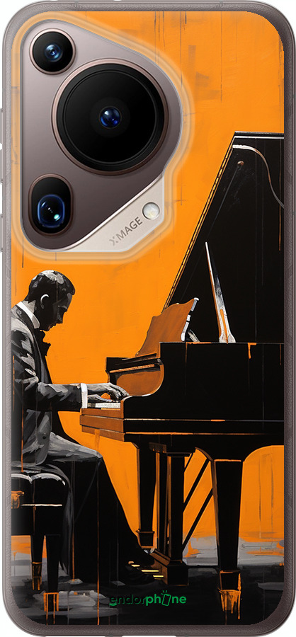 Силиконовый чехол Чехол для телефона Мужчина за Роялем для Huawei Pura 70 Ultra - 5938u-3704 изображение 